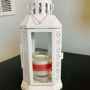 IKEA Cream Lantern with Candle Holder